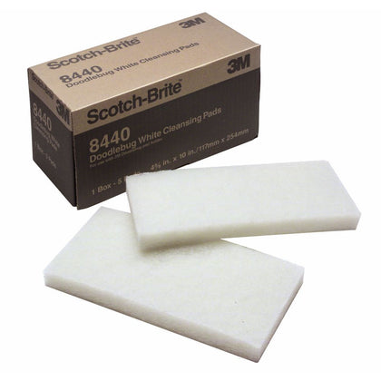 3M Doodlebug™ White Cleaning Pad 8440 The Custodian Commercial Sanitation & Industrial Maintenance Products
