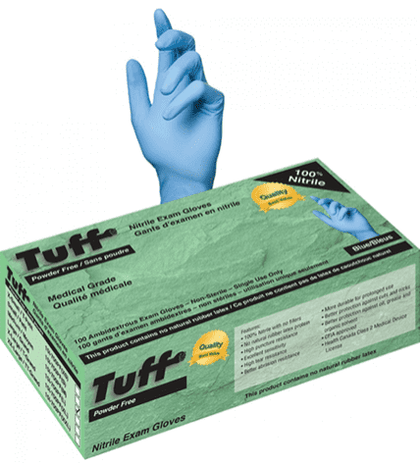 Wayne Tuff® Blue Disposable Nitrile Glove The Custodian Commercial Sanitation & Industrial Maintenance Products
