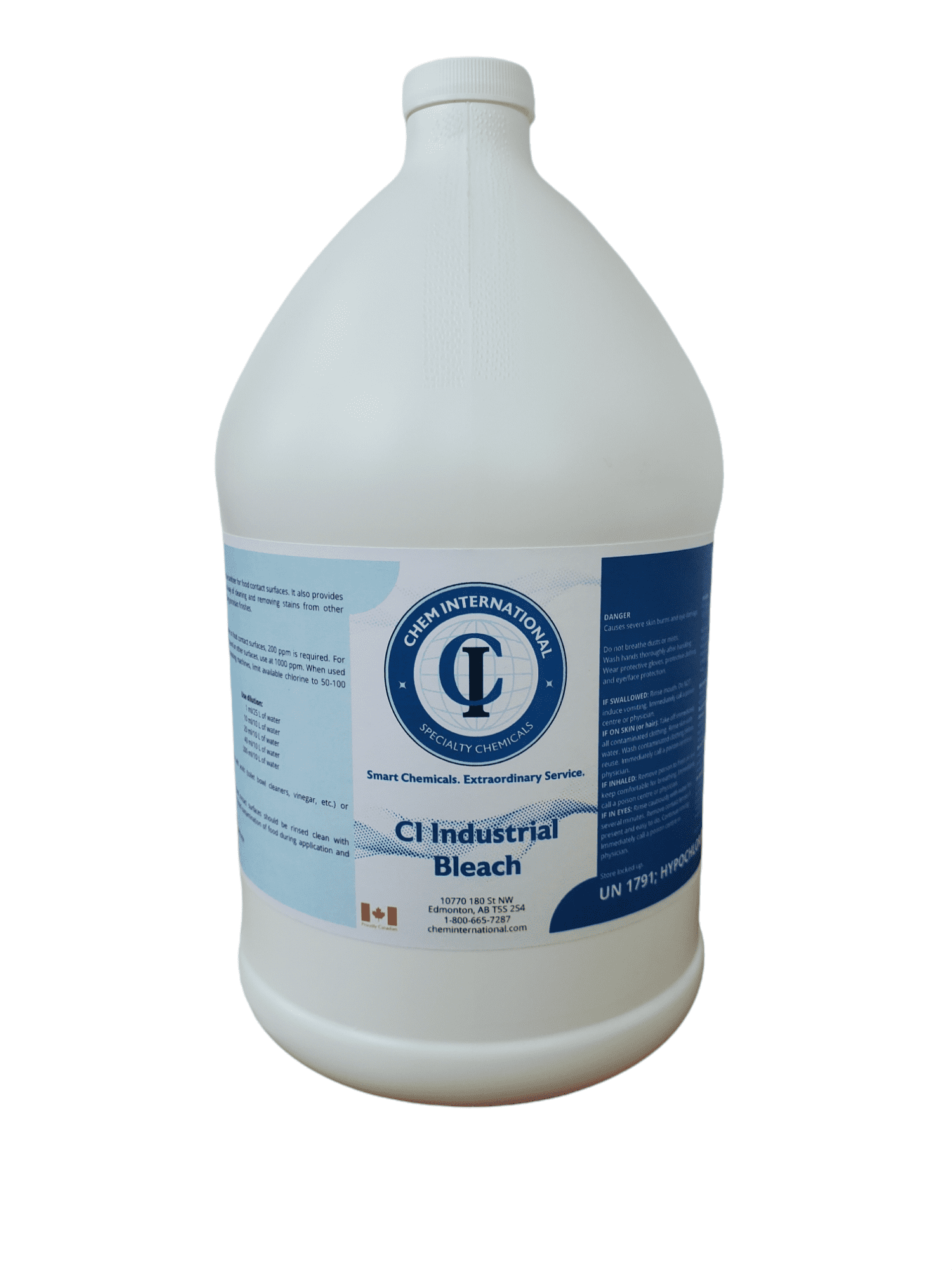 CI INDUSTRIAL BLEACH Sodium Hypochlorite The Custodian Commercial Sanitation & Industrial Maintenance Products