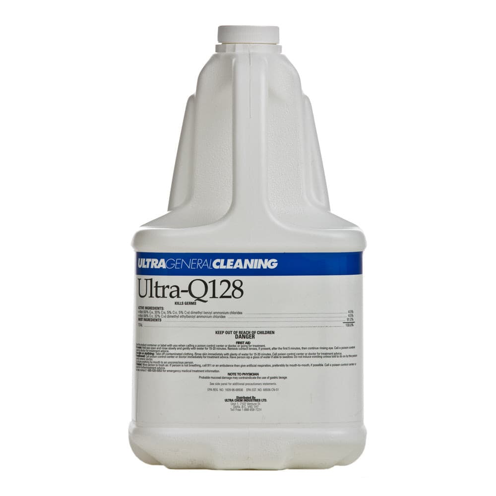 ULTRA CHEM Q-128 Disinfectant And Cleaner The Custodian Commercial Sanitation & Industrial Maintenance Products