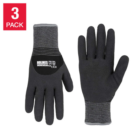 Holmes Winter Latex Gloves 3-pack The Custodian Commercial Sanitation & Industrial Maintenance Products